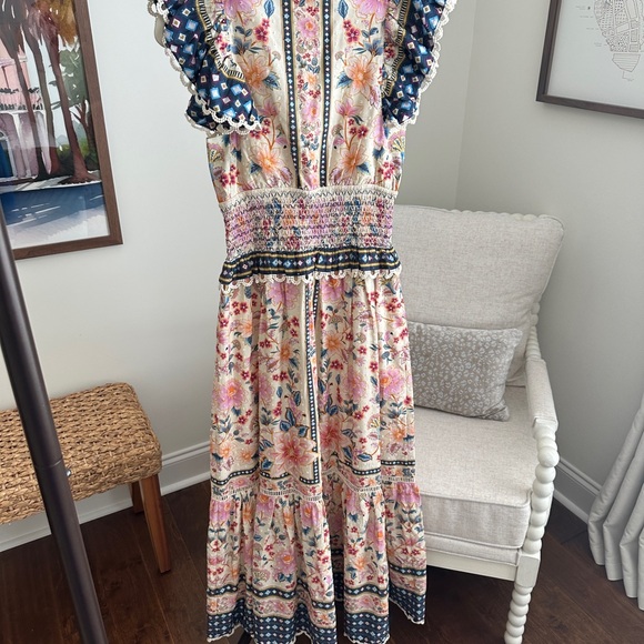 Farm Rio Floral Maxi Dress l - Picture 7 of 8